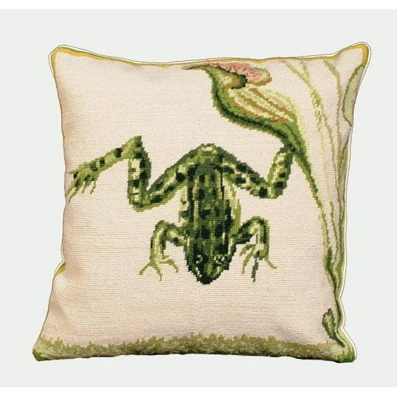 Throw Pillow Needlepoint Mark Catesby History Carolina Florida Bahama Islands