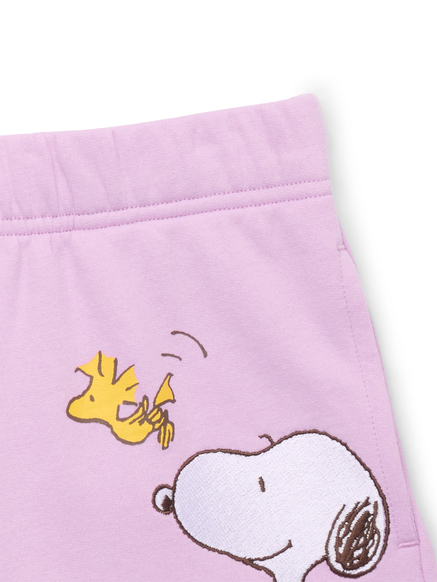Peanuts Snoopy Girls Graphic Fleece Shorts, Sizes 4-16