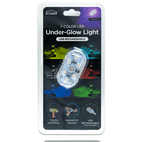 7LED Underglow Lights for Car, Waterproof RGB Under Car Lighting Kit with App Control & Music Sync, Neon Accent Lights Strip for Truck, SUV, ATV, DC 12V-Color LED Under-Glow Light