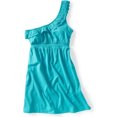 thumbnail image 1 of Aeropostale Womens 1 Strap Eyelet Design Summer One Shoulder Dress, Verde, Small, 1 of 1