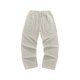 thumbnail image 5 of Pantalones largos para hombre, color liso, cintura elástica, tubo recto, cordón ajustable, bolsillo, pantalones casuales para hombre, 5 of 5