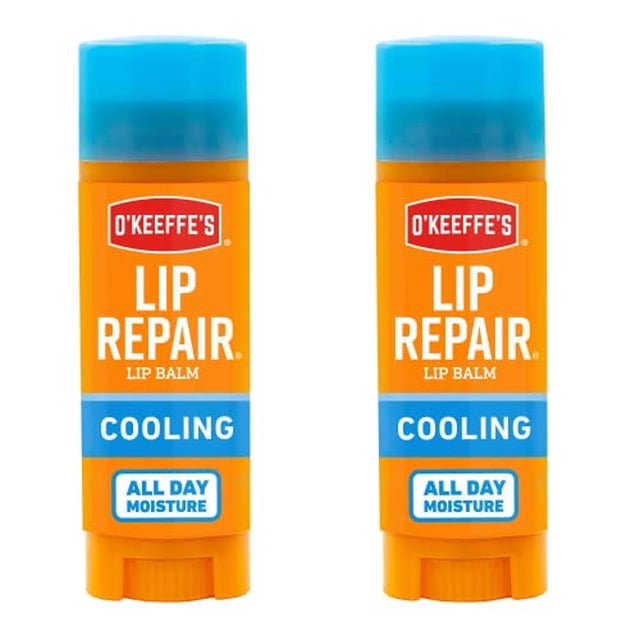 Bálsamo Labial O'Keeffe's Cooling Relief Doble Presentación para Labios Secos y Agrietados