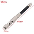thumbnail image 1 of 1pc Cross Magnetic Screwdriver Bit Alloy Steel Anti-Slip Long Drill Bits PH2 65mm, 1 of 9