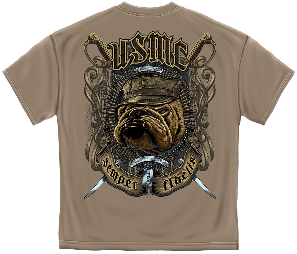 USMC Bulldog T-Shirt Rothco Bi