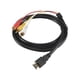 thumbnail image 2 of HDMI to RCA AV Adapter - 1080P HD Male HDMI to 3RCA S-Video o Cable for TV DVD HDTV Conversion Connection, 2 of 5