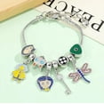 thumbnail image 3 of Pulsera Plateada Muñeca Coraline Libelula Gato Llave Boton, 3 of 4