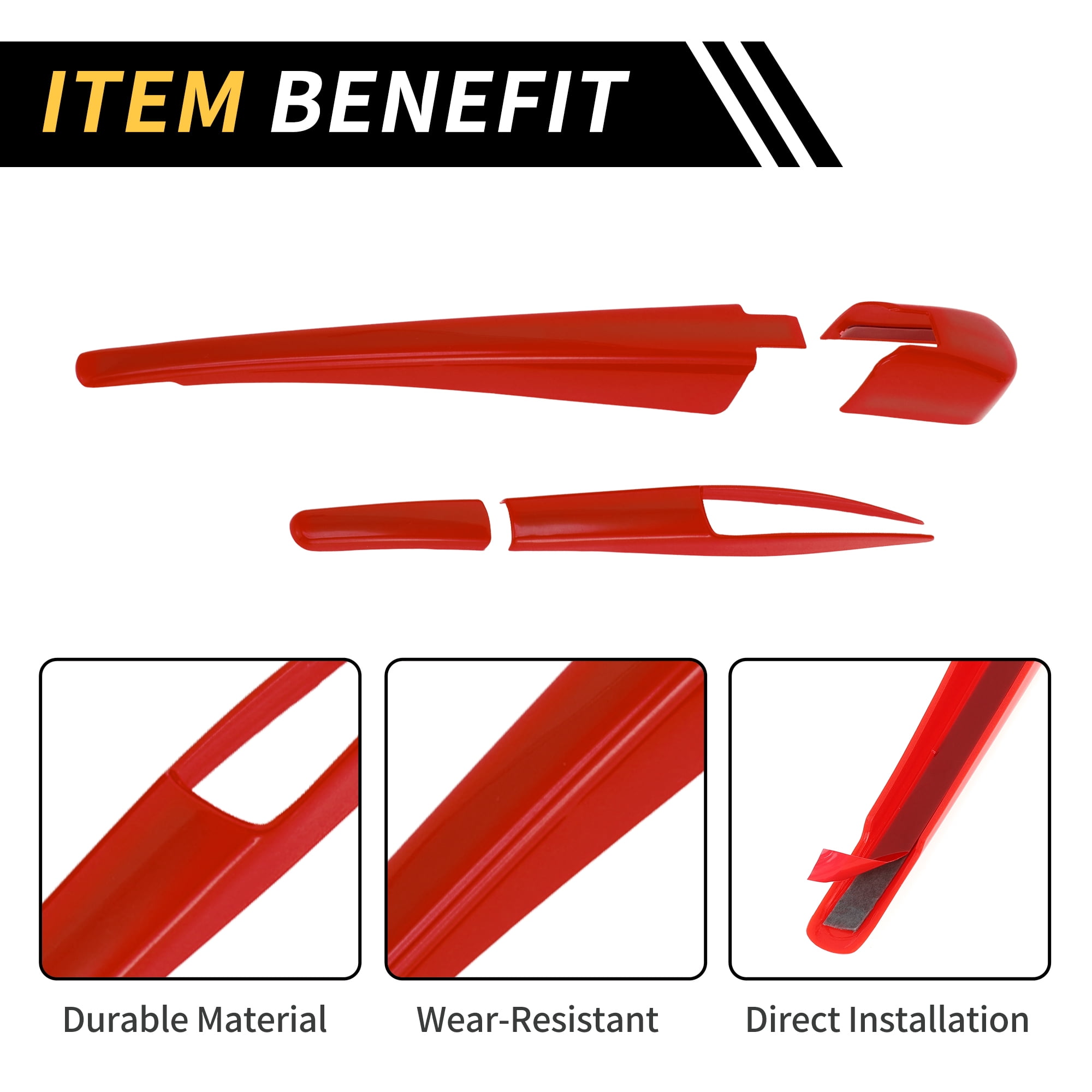 Unique Bargains Rear Wiper Arm Cover Trim for Jeep Wrangler JL JLU 2018-2024