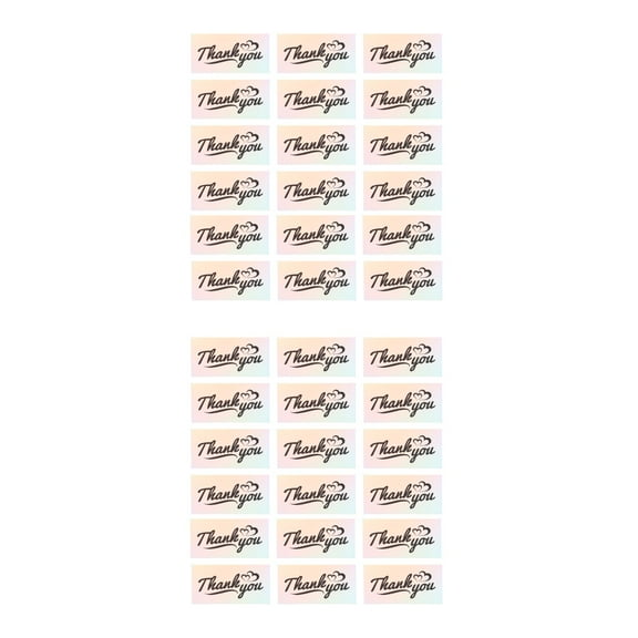 2 Count Thank You Cards with Envelopes Shopping Fade-resistant Colorful