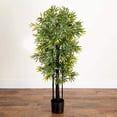 thumbnail image 5 of Nearly Natural 51” Bamboo Artificial Tree with Black Trunks UV Resistant (Indoor/Outdoor), 5 of 5