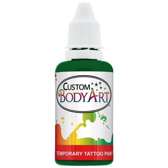 1 oz GREEN Body Art TEMPORARY TATTOO AIRBRUSH PAINT Ink