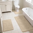 thumbnail image 5 of 3-Piece Memory Foam Bathroom Rug Set, Soft Non-Slip Bath Mats, Absorbent and Comfortable Rugs for Bathroom, Laundry Room, and Home Accessories, 5 of 8