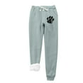 thumbnail image 2 of LSLJS Women's Love Printing Leggings with Elastic Drawstring Pockets Thick Warm Pants, 2 of 9
