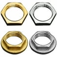 thumbnail image 2 of Brass Hex Lock Nuts Pipe Fitting Flange nut 1/8" 1/4" 3/8" 1/2" 3/4" 1" BSP Female Thread Hexagonal shank cap, 2 of 9