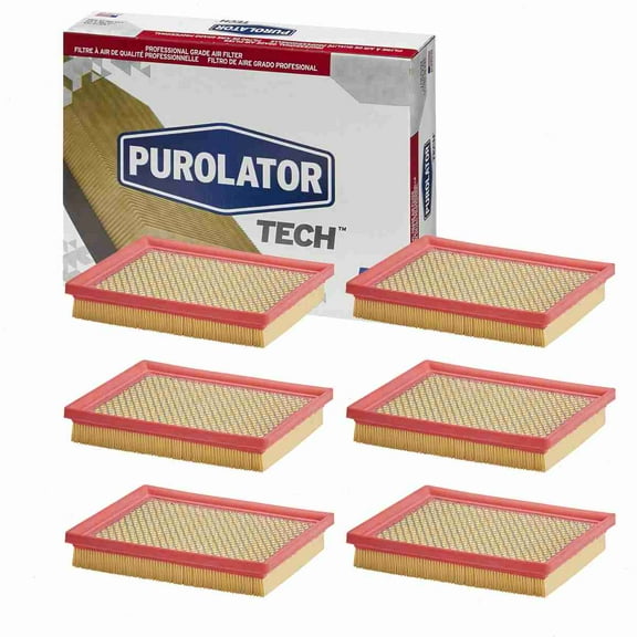 6 pc Purolator TECH TA26114 Air Filters for 17801-37020 17801-37021 29320 33-2435 49320 83320 9320 A4065 AF1442 AF4065 AF6114 ALA-8865 AP 028 AP 028/2 CA10741 CAP10741 LX 2870 MA6114 MGA46320
