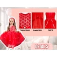 thumbnail image 5 of Flower Girl Dress Red Sequin Mesh Red Holiday Dress 4 Years, 5 of 11