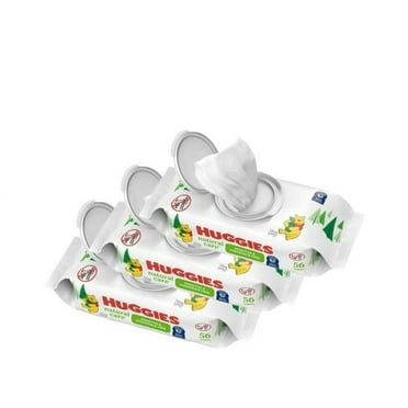 Huggies Natural Care Sensitive Baby Wipes, Unscented, 3 Pack, 168 Total Ct