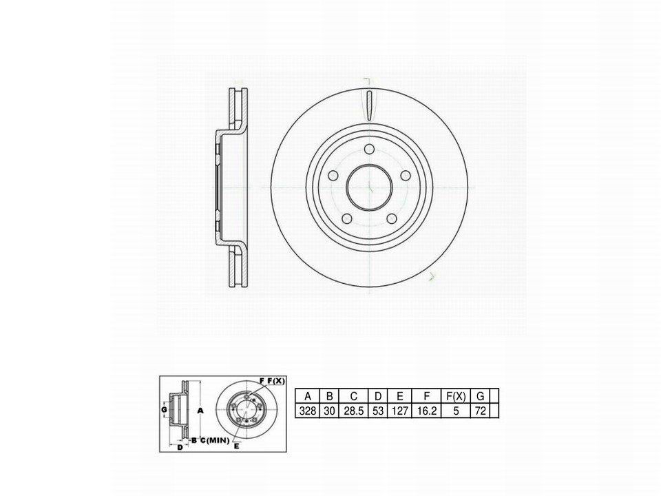 Winstop Brake Rotor, Front WS245940, Jeep Grand Cherokee 2010-2005
