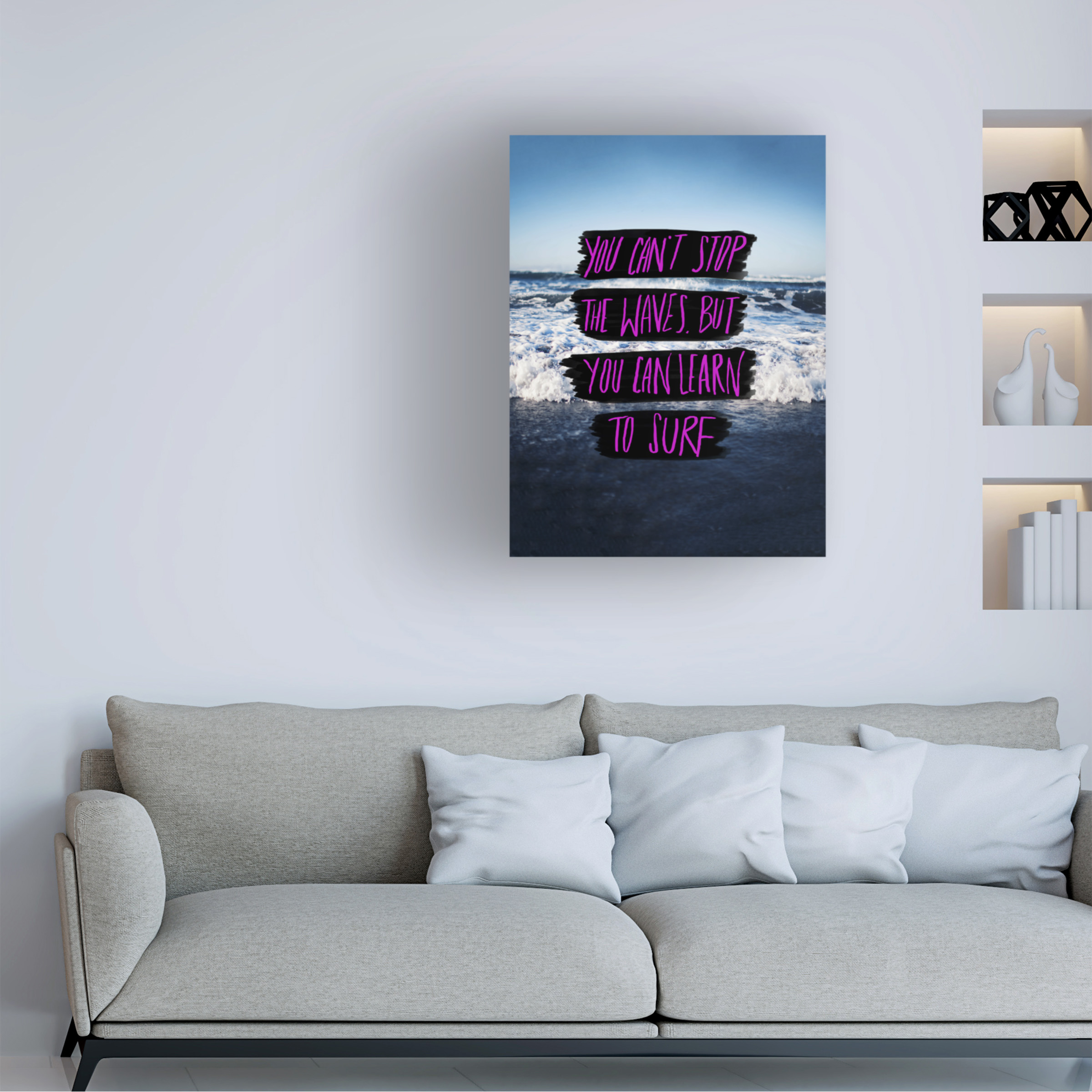Leah Flores 'Learn to Surf' Canvas Art