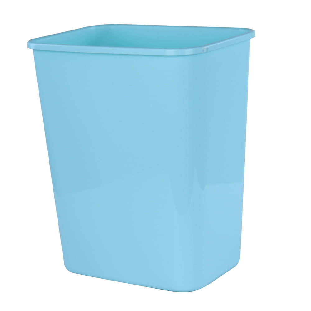 Mainstays 5.5g Slim Wastebasket Pastel Turquoise