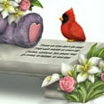 thumbnail image 6 of The Hamilton Collection Faithful Fuzzies Forever in My Heart Figurine Issue #1 "A Love So Dear" Hand-Painted Bereavement Bear with Cardinal and Flowers Memorial Keepsake 3.5-inches, 6 of 8