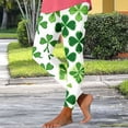 thumbnail image 7 of QATAINLAV Women's St. Patrick's Day Leggings Fashion Shamrock Printed Tight Pants High Waisted Butt Lifting Workour Yoga Pants Green S, 7 of 7