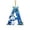 Blue-A, variant on JeashCHAT Christmas Initial Snowman Ornaments, Personalized DIY 26 Letters Acrylic Pendant Christmas Tree Decoration, Christmas Gifts