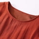 thumbnail image 2 of Vestido largo bohemio bordado de talla grande para mujer - Midi fluido de algodón y lino con manga corta - Estilo veraniego vintage, 2 of 6