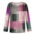 thumbnail image 4 of Womens T Shirts Casual Long Sleeve V Neck Shirts Lightweight Swea Fashion Tunic Tops Tshirts, 4 of 5