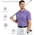 thumbnail image 4 of Alex Vando Mens Golf Shirt Moisture Wicking Quick-Dry Short Sleeve Casual Polo Shirts for Men, 4 of 5
