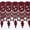 U82O2_15"_BURGUNDY, variant on 7.5" Gold Pink Navy Red Olive Yellow Embroidered Venice Lace Trim By 15" (ROYAL bLUE)