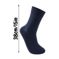 thumbnail image 2 of Men'S Winter Warm Wool Mid-Calf Socks Solid Color Long Socks Cold-Proof Terry Socks Navy Free, 2 of 2