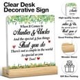 thumbnail image 3 of Best Auntie and Uncle Gifts, Thank You Gift for Aunt and Uncle, Auntie and Uncle Clear Desk Decorative Sign Acrylic Plaque Sign Desk Decor (4x4 Inch), 3 of 4