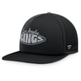 thumbnail image 3 of Men's Fanatics Black/Silver Los Angeles Kings Authentic Pro Hometown Rink Foam Trucker Snapback Hat, 3 of 5