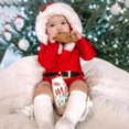 thumbnail image 5 of SYNPOS 0-24M Toddler Baby Boy Girl Christmas Outfits Velvet Fall Santa Claus Cosplay Romper Bodysuit, 5 of 12