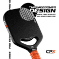 thumbnail image 5 of CPX Pro Carbon Fiber Pickleball Paddle - Professional Grade, Matte Finish, 19mm Honeycomb Core, Tennis Style Grip - Edgeless Paddle Designed in Chicago, USA, 5 of 9