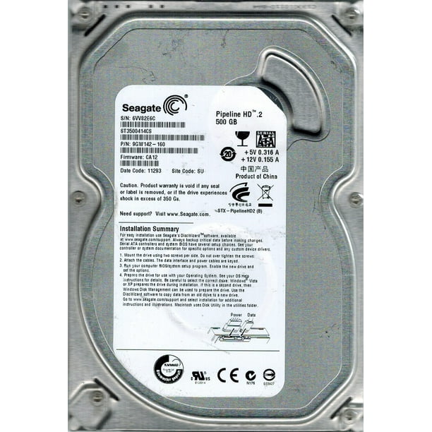 Seagate Stcs P N 9gw142 160 F W Ca12 500gb Su Walmart Com Walmart Com