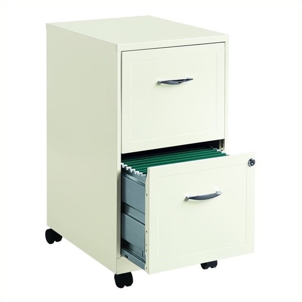 Details about   Lateral Mobile Filing Cabinet with 2 Drawers 