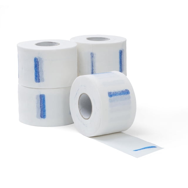 Papel para cuello de barbero Kalinnee, 5 rollos, 500 tiras desechables