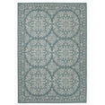 thumbnail image 4 of FH Home Flat Woven Outdoor Rug - Waterproof, Easy to Clean, Stain Resistant - Premium Polypropylene Yarn - Persian Farmhouse - Patio, Porch, Deck, Balcony - Marbella - Ocean - 5ft 4in x 7ft 6in, 4 of 5