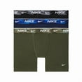 thumbnail image 2 of Nike 3Pk Boxer Brief Cotton Mens Active Underwears Size L, Color: Multi-colored, 2 of 2