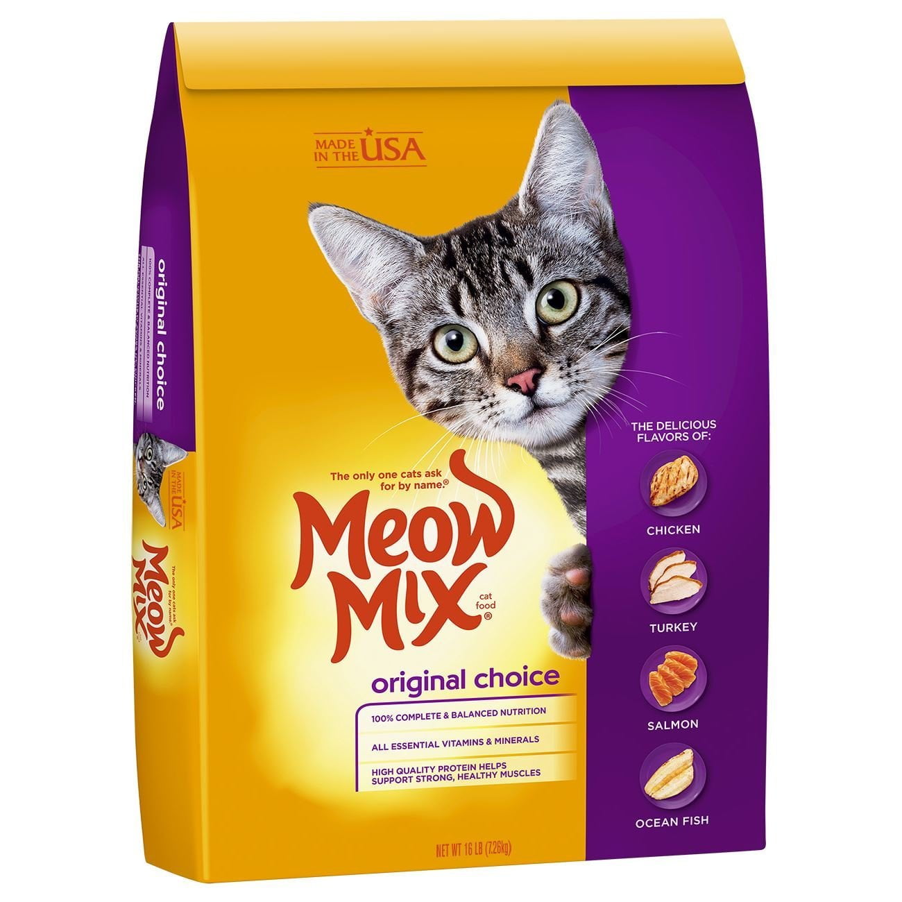 Meow Mix Original Choice Dry Cat Food, 16 lb - Walmart.com