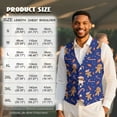 thumbnail image 7 of Yuyamidu Gingerbread Man Men's Suit Vest Candy Canes Casual Waistcoat Vest for Men Size M Christmas Leisure Dress Business Vests for Wedding Party Tuxedo V-neck Waistcoat with Pockets, 7 of 7