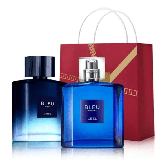 Set Bleu Intense y Bleu Night de L'bel 100 ml c/u