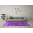 thumbnail image 3 of Ahgly Company Indoor Round Oriental Purple Industrial Area Rugs, 6' Round, 3 of 4