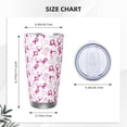 thumbnail image 4 of Rateoe Breast Cancer Awareness4 Printed Car Guy Gifts for Men Women Tumbler - 20oz/590ml Double Wall Vacuum Insulated Stainless Steel Travel Tumbler Cups with Lid & Straw-Straw Three-piece Set, 4 of 8