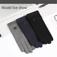 thumbnail image 2 of Jumpingount 1 par de guantes cálidos para hombres y mujeres, guantes de punto para pantalla táctil a prueba de viento para adultos, accesorios de ropa para guantes y mitones Gris Jumpingount AP013190-01, 2 of 6