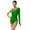 Green, variant on Sparkle Fringe Bodysuit Dance Leotard for Women Gymnastics Figure Skating Performance Tops Green XL