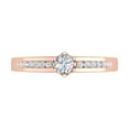 thumbnail image 3 of 1/3 Carat Diamond Solitaire Engagement Ring Band in 14K Rose Gold (Ring Size 8.75), 3 of 5