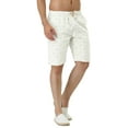 thumbnail image 4 of Men's Summer Swim Elastic Waistband Drawstring Patterned Beach Board Shorts, 4 of 6