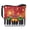 Christmas Bell Piano, variant on Eheartsgir Adjustable Strap Shoulder Crossbody Purse for Travel Shopping, Snowman Durable Shoulder Purse PU Material Bucket Crossbody Bag